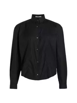 Рубашка из хлопкового поплина Baltica The Row, черный