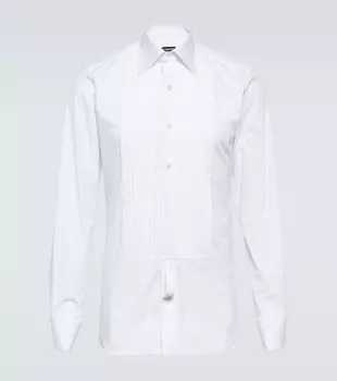 Рубашка из хлопкового поплина Tom Ford, белый