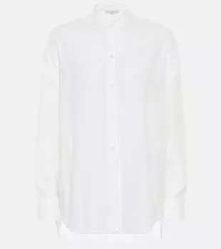 Рубашка из хлопкового поплина Vince, белый