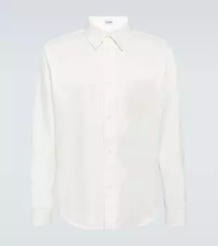 Рубашка из хлопкового твила anagram Loewe, белый