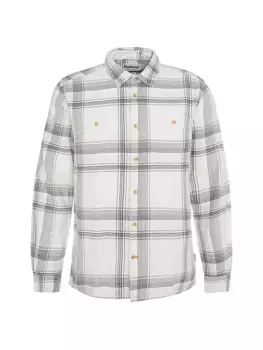 Рубашка из хлопкового твила в клетку Dartmouth Barbour, экрю