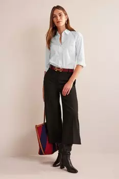 Рубашка из хлопковой сиены Boden, белый