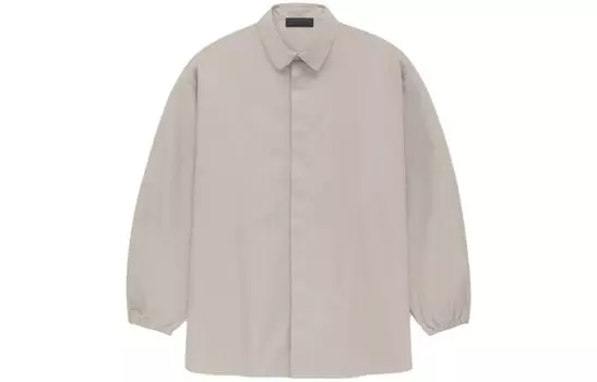 Рубашка из хлопковой смеси Fear Of God Essentials, цвет Silver Cloud