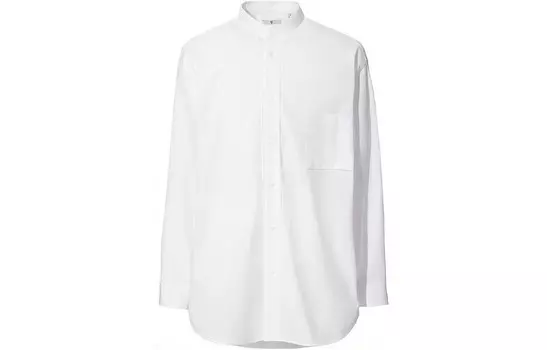 Рубашка из коллекции коллаборации Jil Sander FW20, мужская, белая Uniqlo, белый