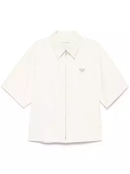 Рубашка из кожи Prada Nappa