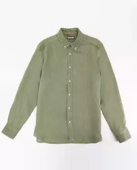 Рубашка из крашеного в готовом виде льна El Ganso, цвет Caqui