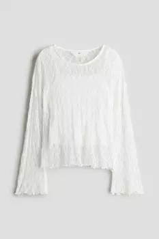 Рубашка из кружева H&M, белый