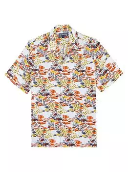Рубашка из льна Fish Fam Camp Vilebrequin