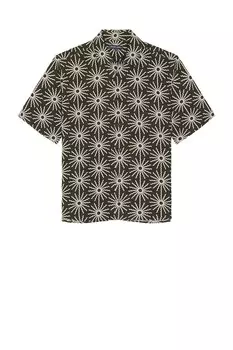 Рубашка из льна с принтом "copa sol" Frescobol Carioca, seawood