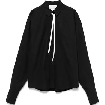 Рубашка из левкаса SportMax, черный