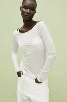 Рубашка из лиоцелла H&M, белый