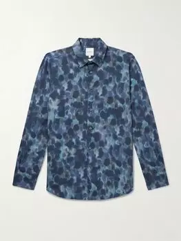 Рубашка из лиоцелла с принтом PAUL SMITH, синий