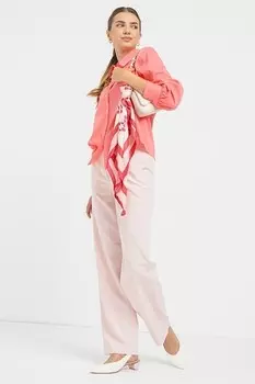 Рубашка из лиоцелла United Colors of Benetton, светло-розовый