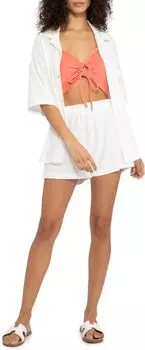 Рубашка из махровой ткани Vaycay Sanctuary, белый