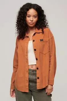Рубашка из массивного вельвета Superdry, коричневый