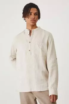 Рубашка из медицинского льна Medicine, бежевый