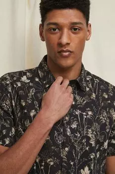 Рубашка из медицинского льна Medicine, черный