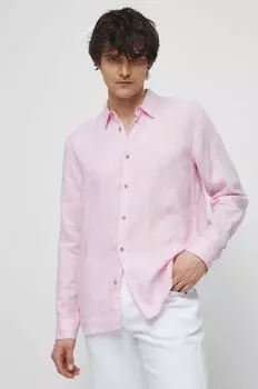 Рубашка из медицинского льна Medicine, розовый