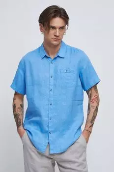 Рубашка из медицинского льна Medicine, синий