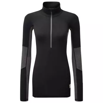 Рубашка из мериноса Artilect Darkhorse 185 Zoned 1/4 Zip, цвет Black/Ash