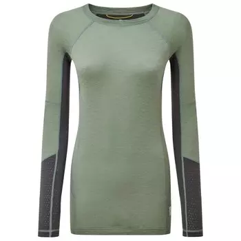 Рубашка из мериноса Artilect Goldhill 125 Zoned Crew, цвет Sea Spray/Ash