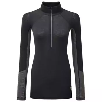 Рубашка из мериноса Artilect Goldhill 125 Zoned 1/4, цвет Black/Ash