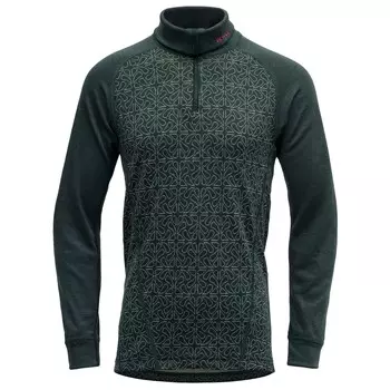 Рубашка из мериноса Devold Kid's Duo Active Merino Zip Neck, цвет Woods