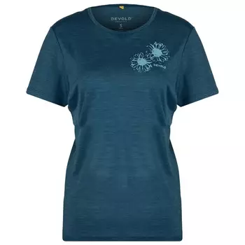 Рубашка из мериноса Devold Women's Daisy Tee, цвет Pond