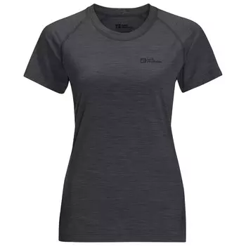 Рубашка из мериноса Jack Wolfskin Women's Kammweg S/S, цвет Phantom