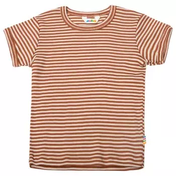 Рубашка из мериноса Joha Kid's Blouse S/S 17285, коричневый