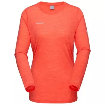Рубашка из мериноса Mammut Tree Wool Firstlayer Longsleeve, цвет Peach Melange