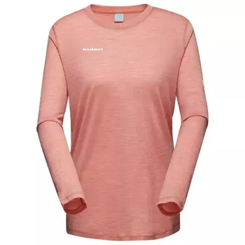 Рубашка из мериноса Mammut Women's Tree Wool Firstlayer Longsleeve, цвет Quartz Dust Melange