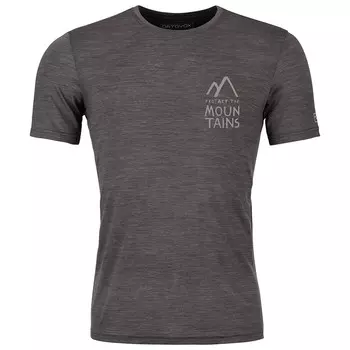 Рубашка из мериноса Ortovox 120 Cool Tec Mountain Duo T Shirt, цвет Black Raven Blend