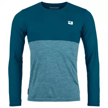 Рубашка из мериноса Ortovox 150 Cool Logo L/S, цвет Petrol Blue