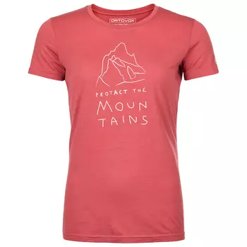 Рубашка из мериноса Ortovox Women's 150 Cool Mountain Protector T Shirt, цвет Wild Rose