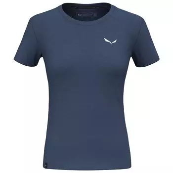 Рубашка из мериноса Salewa Eagle Minilogo AM T-Shirt, цвет Dark Denim