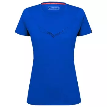 Рубашка из мериноса Salewa Pure Eagle Sketch All Mountain T-Shirt, цвет Electric