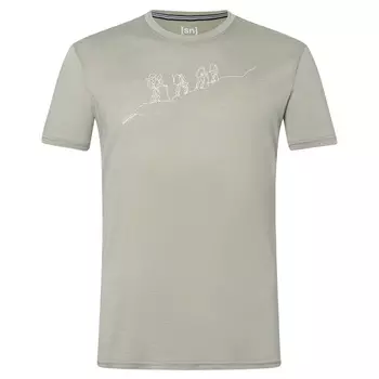 Рубашка из мериноса Super Natural Hiking Tee, цвет Dried Sage/Natural White