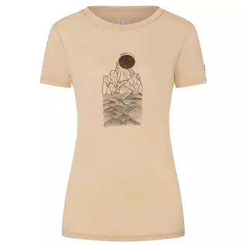 Рубашка из мериноса Super Natural Women's Preikestolen Cliffs Tee, цвет Semolina/Canteen/Copper