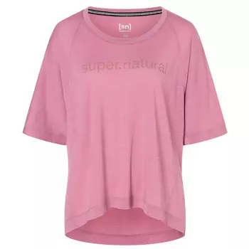 Рубашка из мериноса Super Natural Women's Liquid FloTee, цвет Orchid/Oak