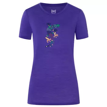 Рубашка из мериноса Super Natural Women's El Gecko, цвет Deep Blue/Various