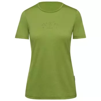 Рубашка из мериноса Thermowave Women's Merino Life T Shirt Van Life, цвет Spring Green