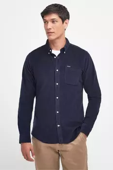 Рубашка из микрокорда Ramsey из 100% хлопка Barbour, синий