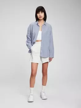 Рубашка из натурального хлопка Gap, синий