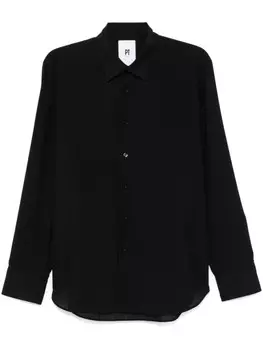 Рубашка из натуральной шерсти PT Torino, черный