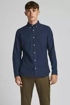 Рубашка из органического хлопка Jack & Jones, синий