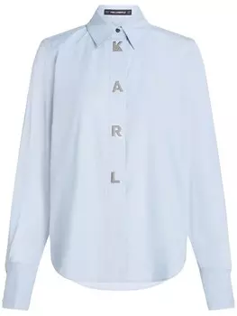 Рубашка из органического хлопка Karl Lagerfeld, синий