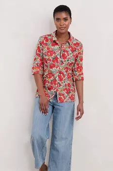 Рубашка из органического хлопка Larissa Seasalt Cornwall, красный