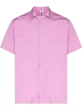 Рубашка из органического хлопка с короткими рукавами TEKLA, фиолетовый