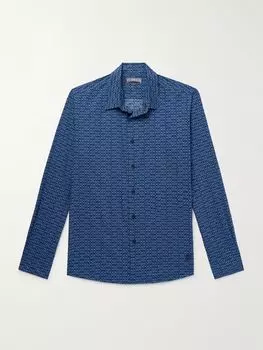 Рубашка из органического хлопка с принтом «каракал» VILEBREQUIN, синий